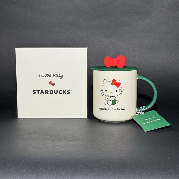 Starbucks x Hello Kitty 2025 Ceramic Mug 16 oz – Limited Holiday Edition NEW - Picture 5 of 8